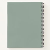 Carnet de notes botanique Monogram Eucalyptus Vert (Dos)