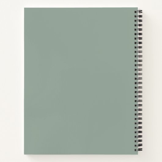 Carnet de notes botanique Monogram Eucalyptus Vert (Dos)