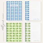 Carnet de notes botanique personnalisé à l'aquarel