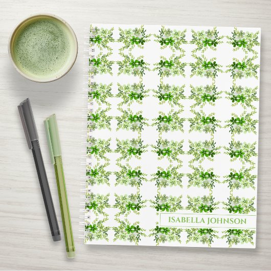 Carnet de notes botanique personnalisé à l'aquarel