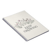 Carnet de notes botaniques de fleurs sauvages à fa (Côté Droit)