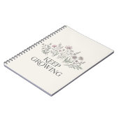 Carnet de notes botaniques de fleurs sauvages à fa (Côté gauche)