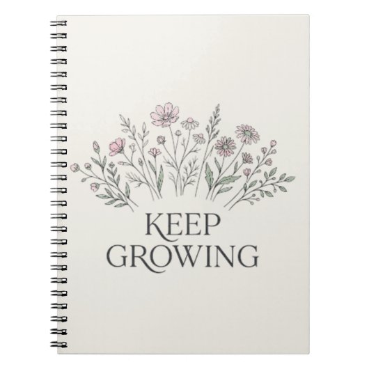 Carnet de notes botaniques de fleurs sauvages à fa (Devant)