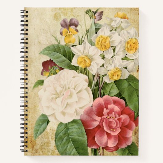 Carnet de notes Bouquet de fleurs de jardin (Devant)