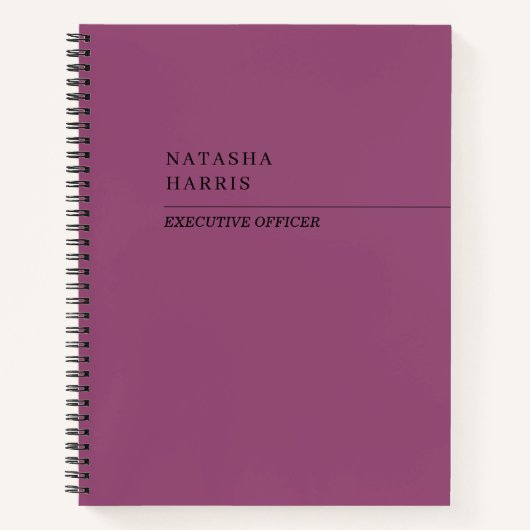 Carnet de notes Cadeau d'affaires Rose Gold Pink M (Devant)