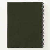Carnet de notes Cerf de la Forêt Enchantée (Dos)