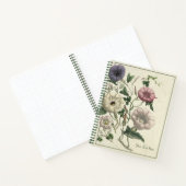 Carnet de Notes Charmant aux Fleurs Rustiques (Intérieur)