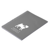 Carnet de notes Chien chiot Pug (Côté gauche)