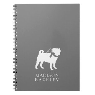 Carnet de notes Chien chiot Pug