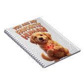 Carnet de notes Cœur de Golden Retriever (Côté Droit)