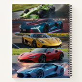 Carnet de notes Cool Car avec votre nom dessus (Dos)