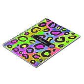 Carnet de notes couleur guépard léopard arc-en-cie (Côté gauche)