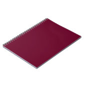 Carnet de notes couleur tendance - Bourgogne foncé (Côté gauche)