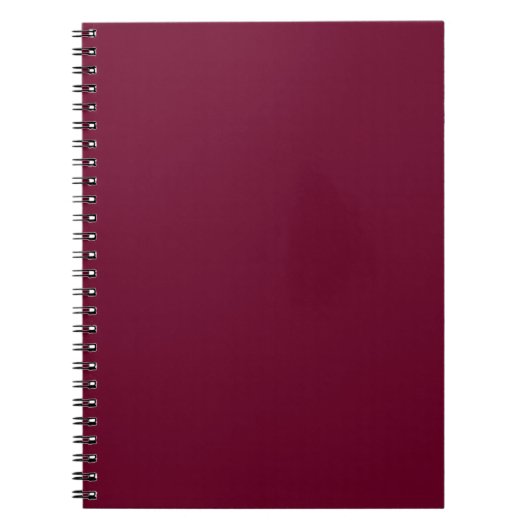 Carnet de notes couleur tendance - Bourgogne foncé (Devant)