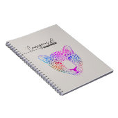Carnet de notes courageux et inspiré Léopard Cosmi (Côté Droit)