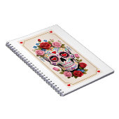 Carnet de notes Crâne Sucre de la Saint-Valentin (Côté Droit)