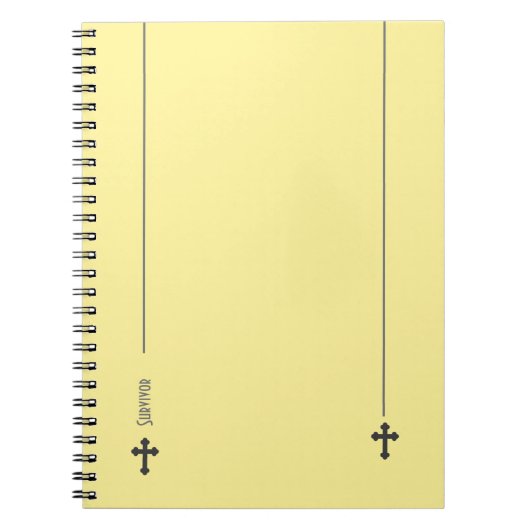 Carnet de notes croisé survivant élégant (Devant)