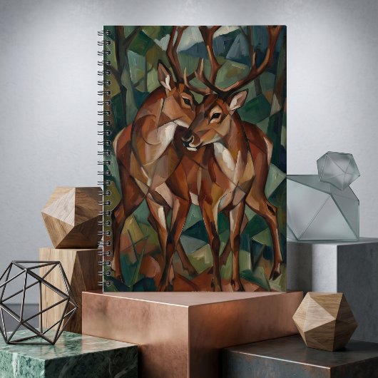 Carnet de notes cubiste sur le renne