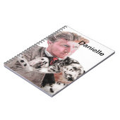 Carnet de notes dalmatien tacheté chiens nom de fi (Côté gauche)
