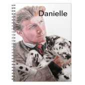 Carnet de notes dalmatien tacheté chiens nom fille (Devant)