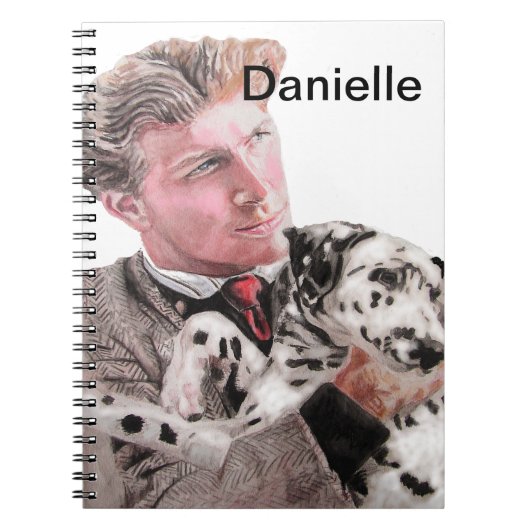 Carnet de notes dalmatien tacheté chiens nom fille (Devant)