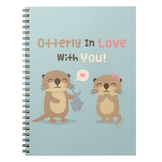Carnet de notes de blague de loutre totalement amo (Devant)