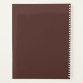 Carnet de notes de calligraphie marron ivoire clas (Dos)