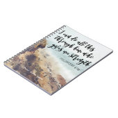 carnet de notes de citation biblique édifiante (Côté gauche)