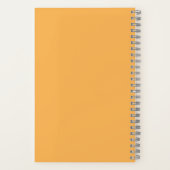 Carnet de notes de citation de fleurs roses orange (Verso)