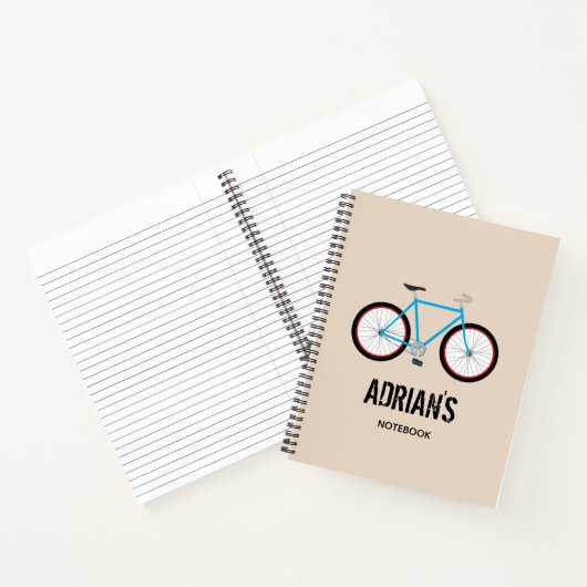 Carnet de notes de conception de vélo de bicyclett (Intérieur)