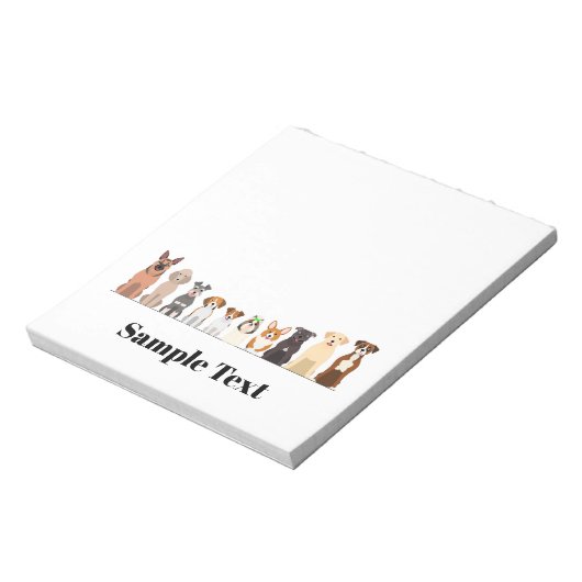 carnet de notes de conception pour chiens gros et  (Tourné)