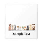 carnet de notes de conception pour chiens gros et  (Devant)