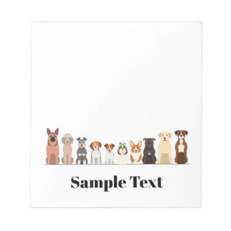 carnet de notes de conception pour chiens gros et