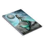 Carnet de notes de fantasy Sirène de Lune Sombre (Côté Droit)