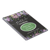 carnet de notes de gratitude aux fleurs de lavande (Côté Droit)