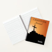 Carnet de notes de gratitude de croix religieuse (Intérieur)