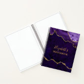 Carnet de notes de la Géode de marbre d'or violet (Intérieur)