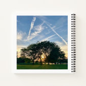 Carnet de notes de l'arbre du coucher de soleil du (Dos)