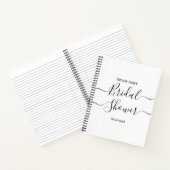 Carnet de notes de mariage à calligraphie élégante (Intérieur)