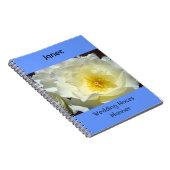 Carnet de notes de mariage Cahier Rose Bleu Blanc (Côté Droit)