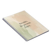 Carnet de notes de message attentif (Côté Droit)