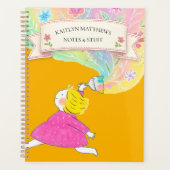 Carnet de notes de peinture florale fantaisiste (Devant)