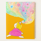 Carnet de notes de peinture florale fantaisiste (Dos)