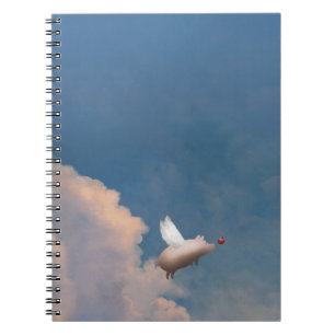 carnet de notes de porc volant