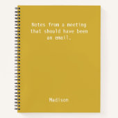 Carnet de notes de réunion (Devant)