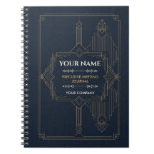 Carnet de notes de réunion personnalisé pour cadre