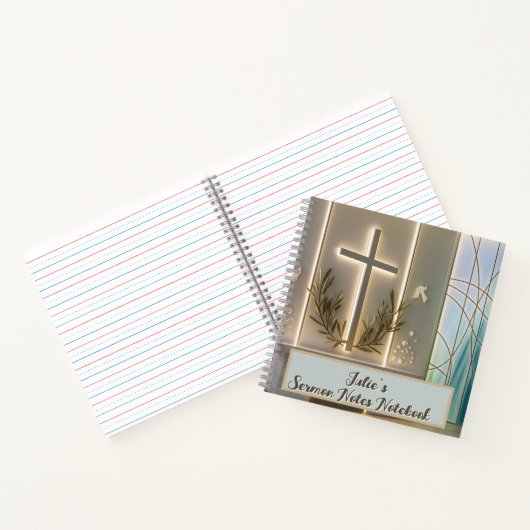 Carnet de notes de sermon chrétien (Intérieur)