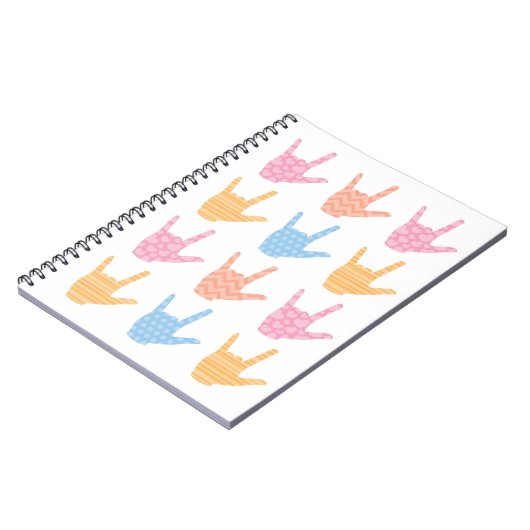 Carnet de notes de signes modelés en langue des si (Côté gauche)