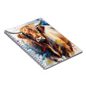 Carnet de notes de vache écossaise (Côté Droit)