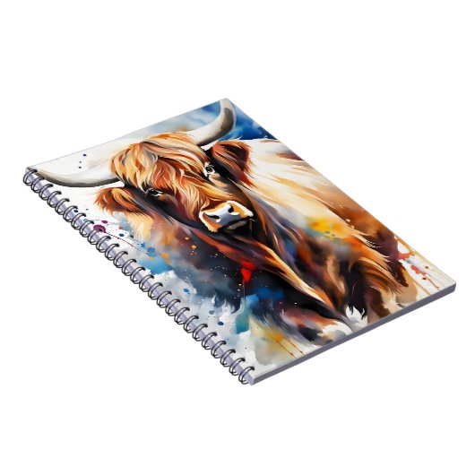 Carnet de notes de vache écossaise (Côté Droit)